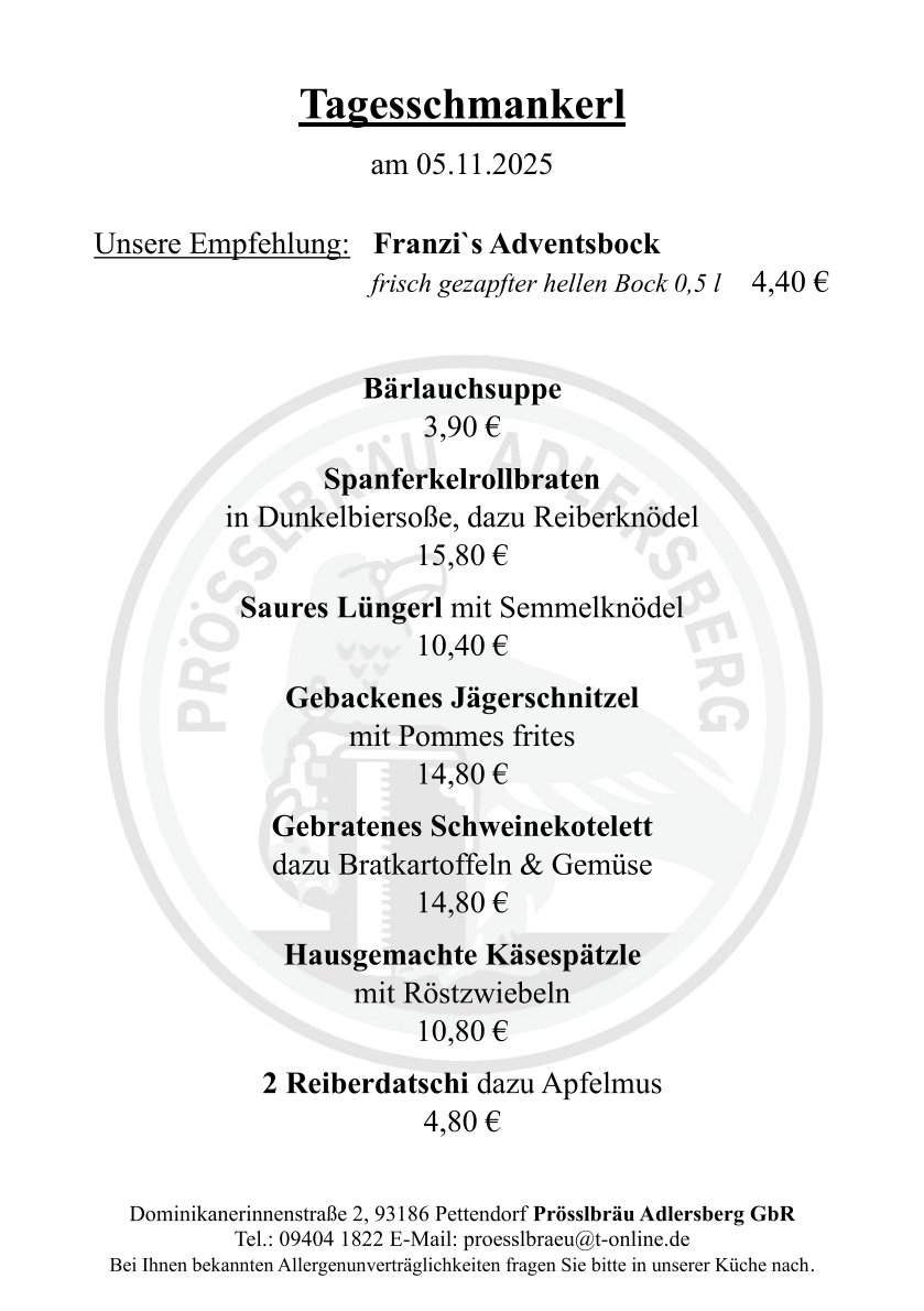 Tageskarte Wasserzeichen A5 1